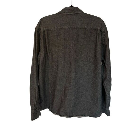 🔥4/$25 Wrangler Men’s Top Gray Long Sleeve Button Down XL - Picture 5 of 8